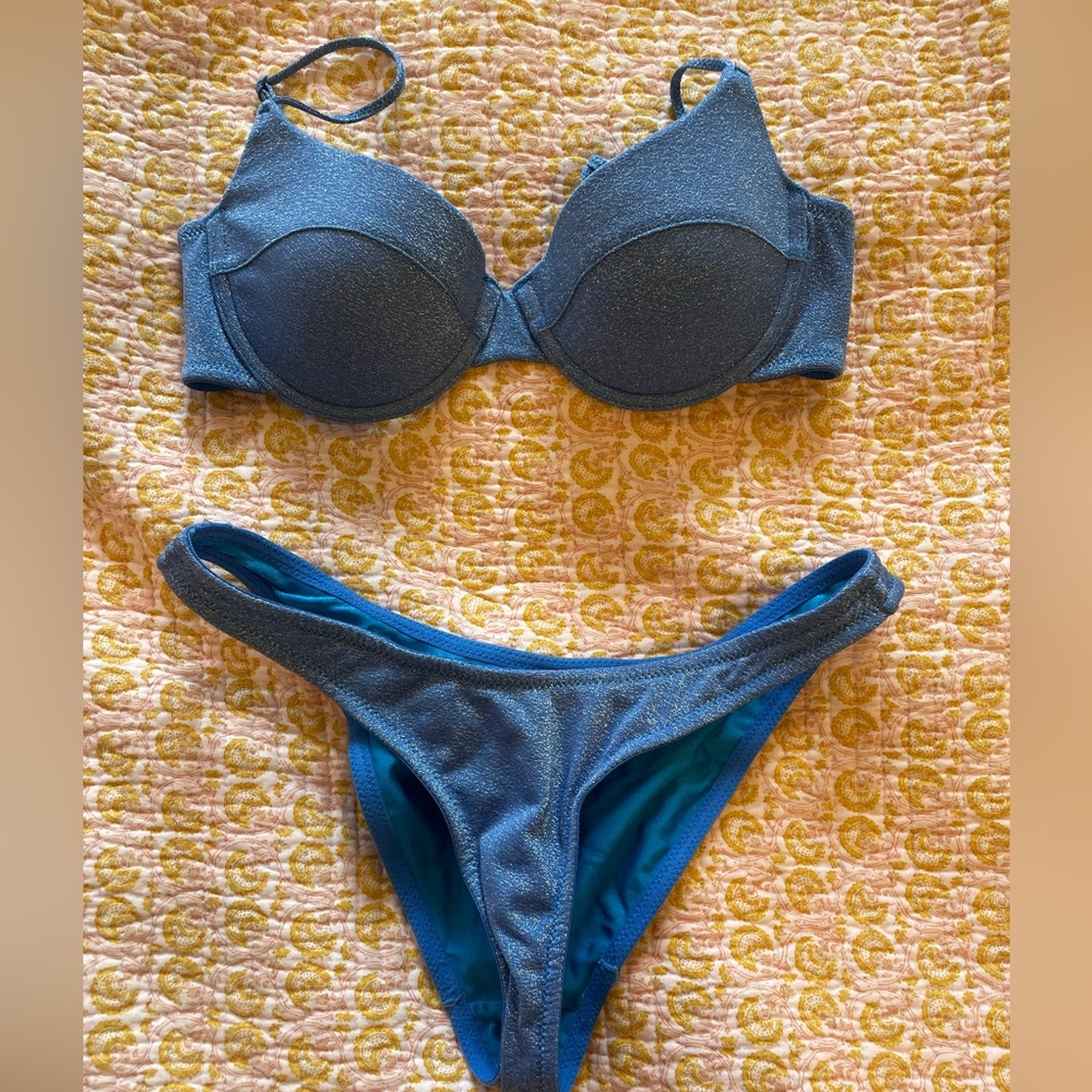 Triangl Bikini Push-up in Blue